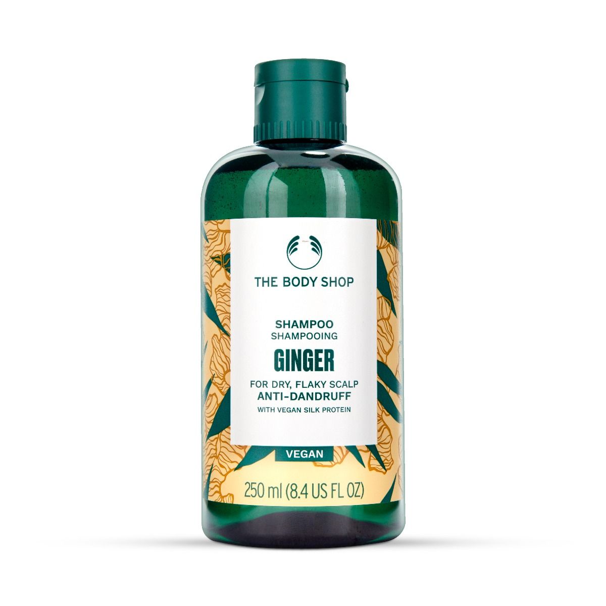 The Body Shop Ginger Anti-Dandruff Shampoo 250ml front bottle