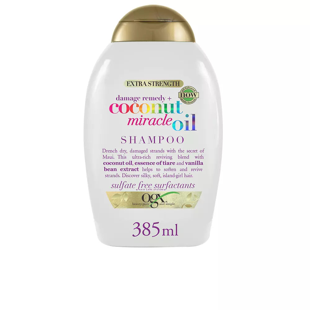 Ogx Coconut Miracle Oil Hair Shampoo 385ml front bottle