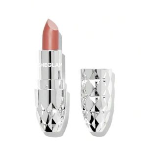 Sheglam Starlight Velvet Lipstick in Beach Babe No.06, full-size tube with shimmering bullet visible