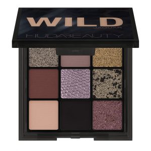 Huda Beauty Wild Jaguar Mini Eyeshadow Palette 7.5g with python embossed print and nine eyeshadows