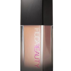 Huda Beauty #FauxFilter Luminous Matte Foundation in shade 255B Apple Pie, full-size bottle with pump dispenser