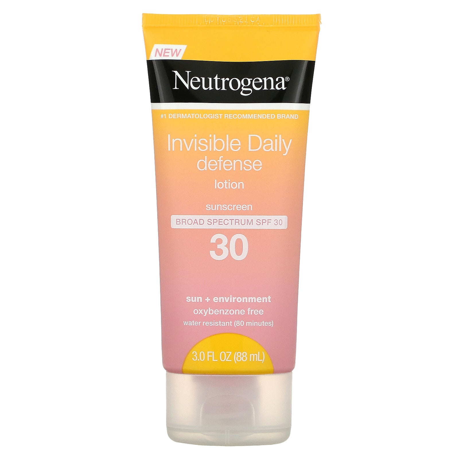 Neutrogena Invisible Daily Defense Lotion Sunscreen SPF30 88ml front packaging