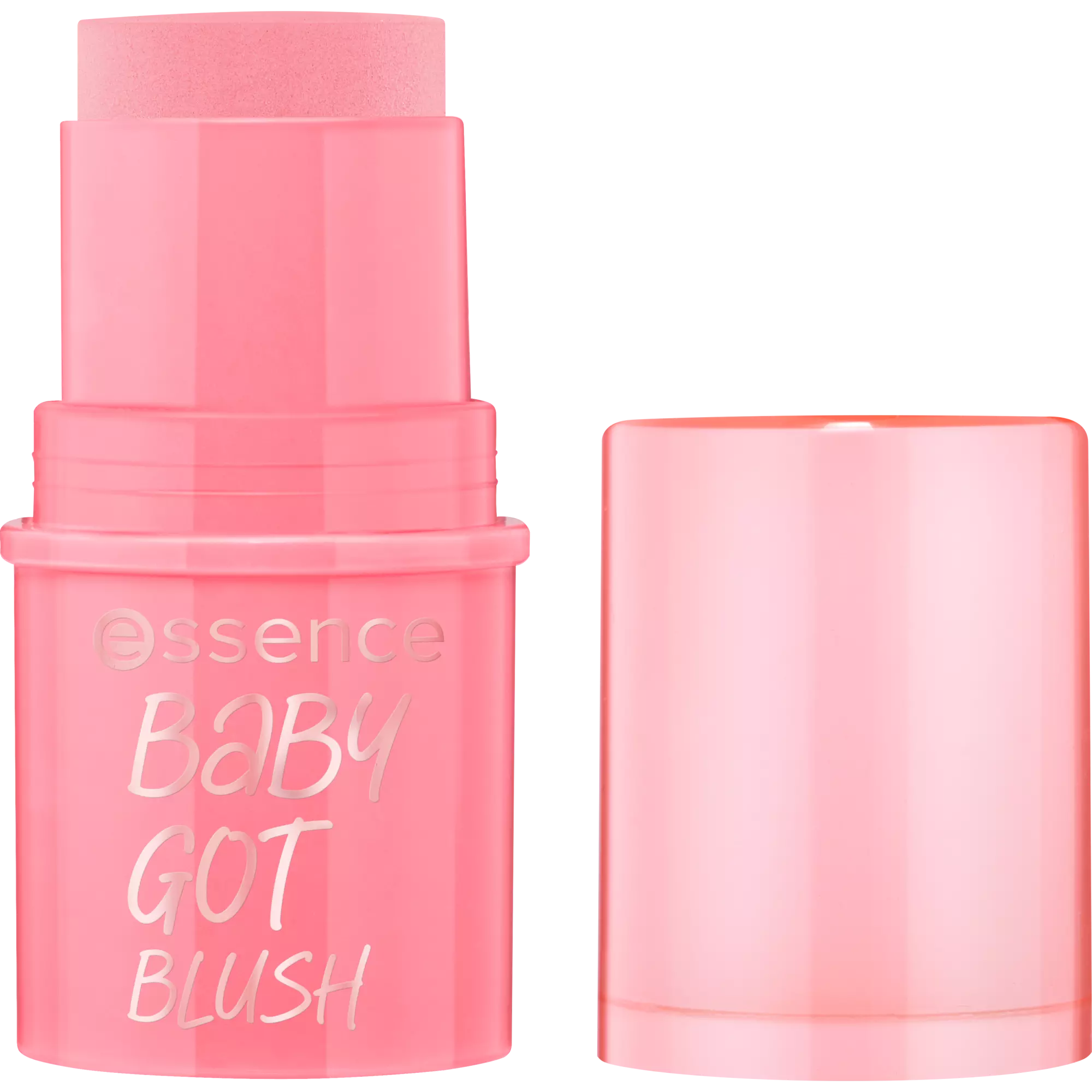 essence baby got blush 10 Tickle Me Pink stick showing a vibrant pink shade
