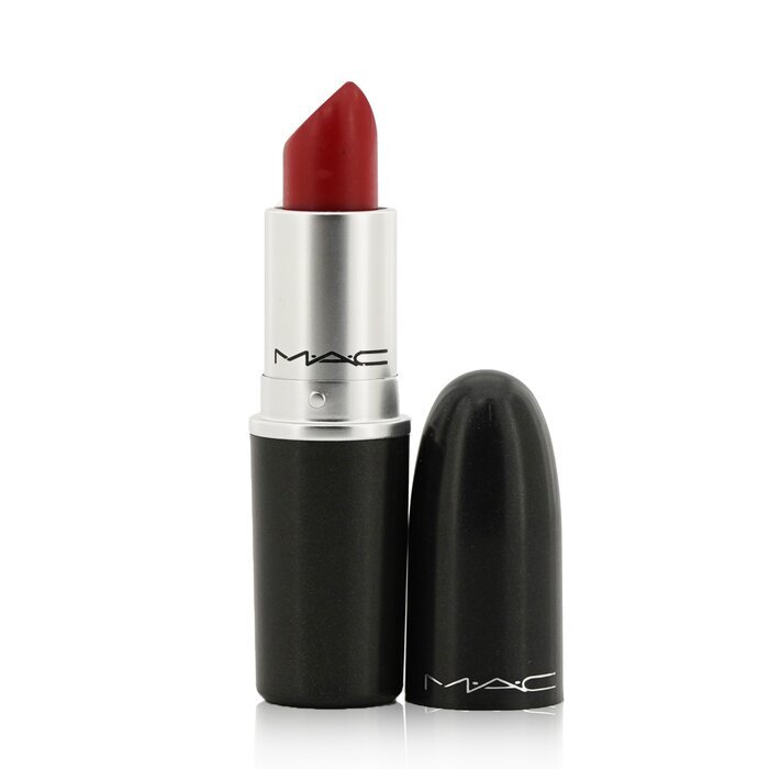 MAC Matte Lipstick 646 Marrakesh in a sleek black bullet, warm brick-brown shade visible