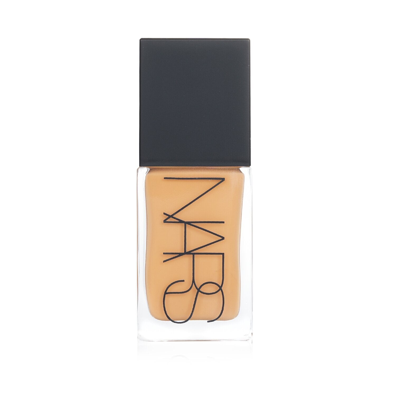 NARS Light Reflecting Foundation in shade Vanuatu, a medium beige liquid foundation in a frosted glass bottle with black pump