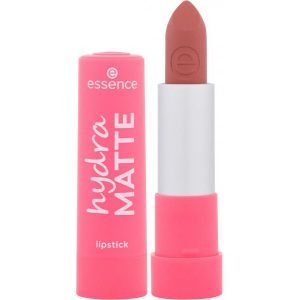 Essence Hydra Matte 403 Peach It! lipstick swatch on lips