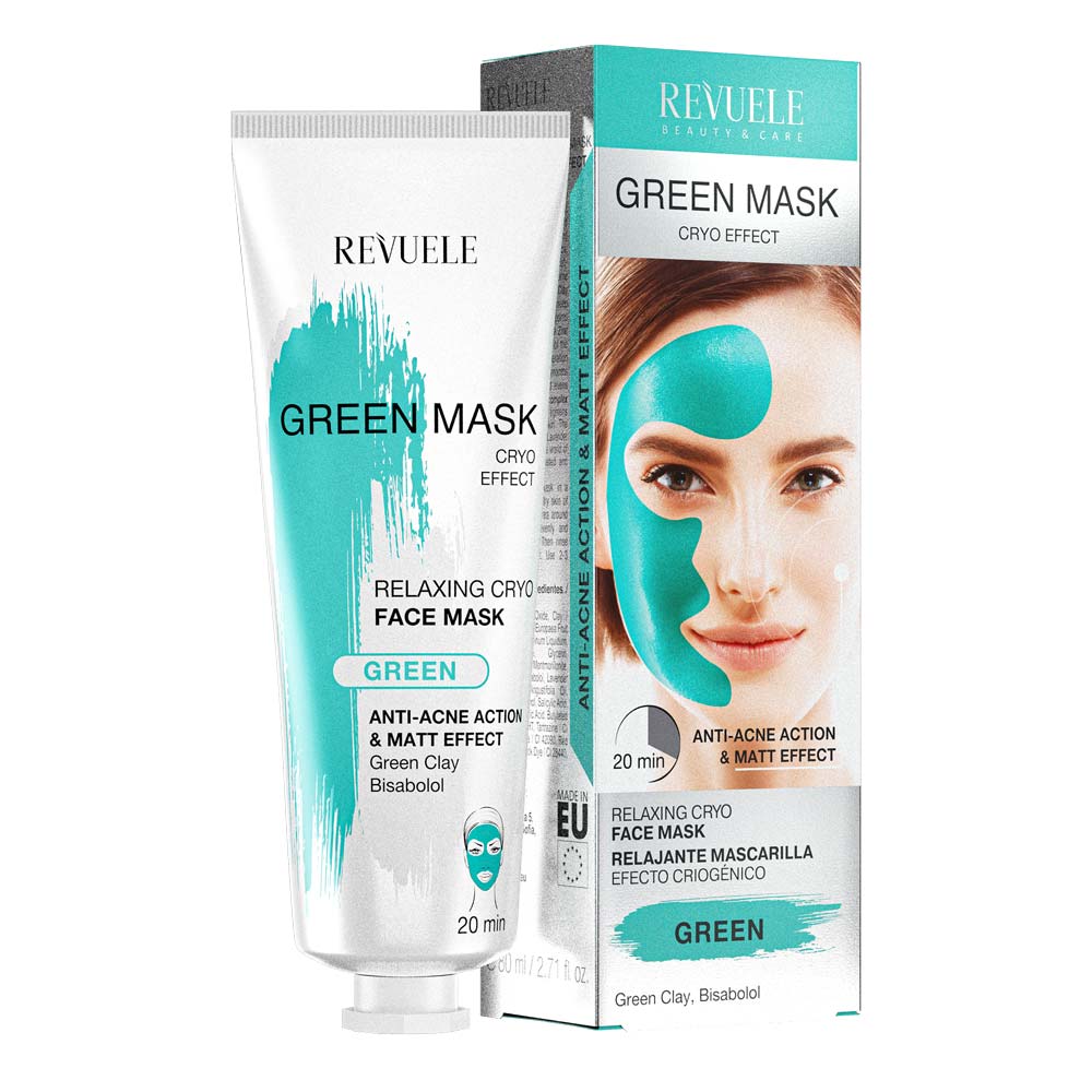 Revuele Green Mask Anti Acni 80 ml tube front view