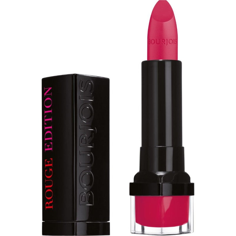 Bourjois Rouge Edition Fuchsia Sari Lipstick No.42 – vibrant fuchsia shade in elegant black case