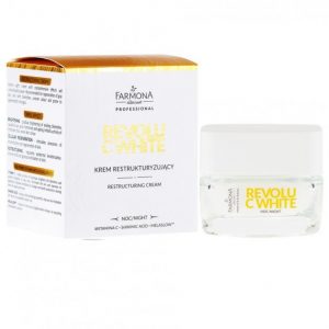 Farmona Revolu C White Night Restructuring Cream 50 ml jar packaging front view