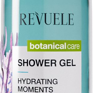 Revuele Hydrating Moments Shower Gel 400ml – sleek white bottle with ocean-blue accents