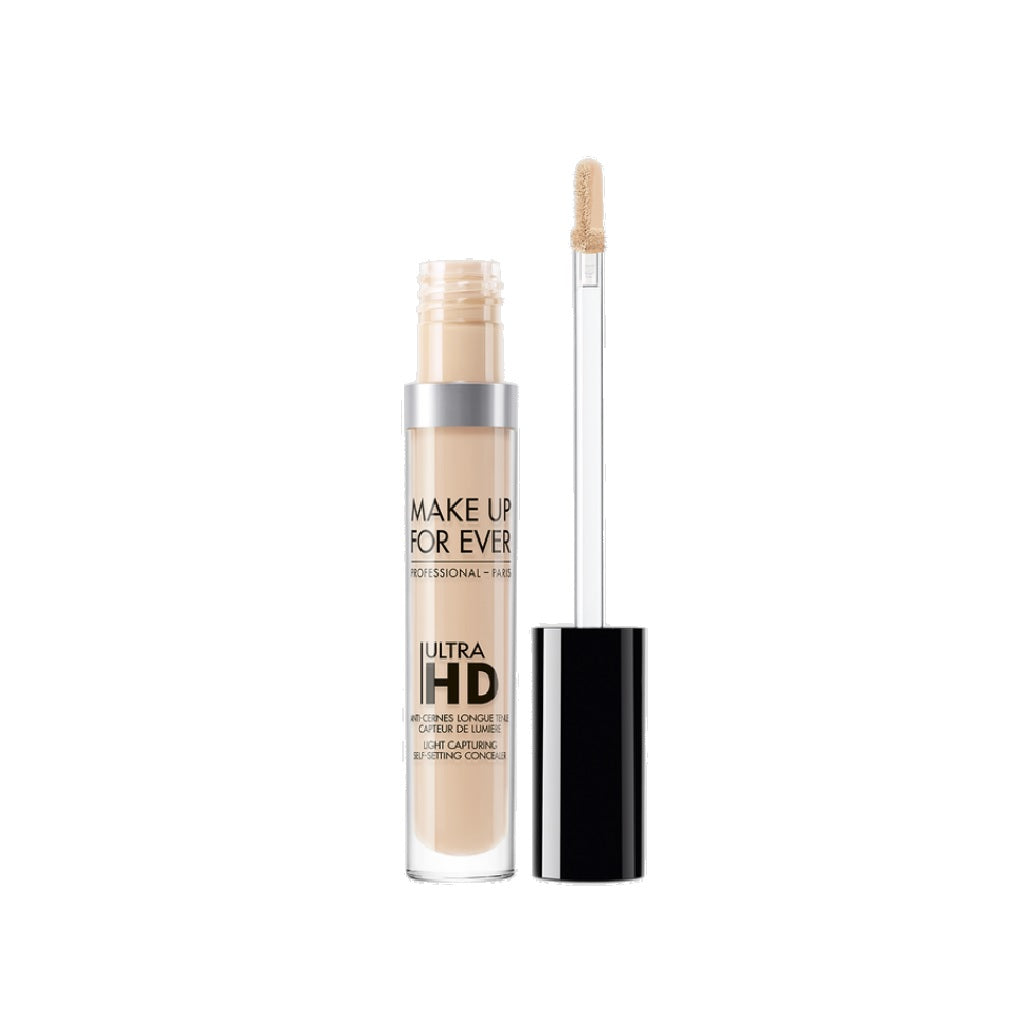 Make Up Forever Ultra HD Light Capturing Self Setting Concealer in shade Soft Sand #20 with applicator