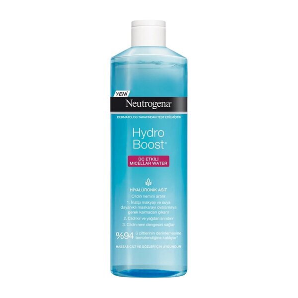 Neutrogena Hydro Boost Hyaluronic Acid Triple Micellar Water 400ml front bottle