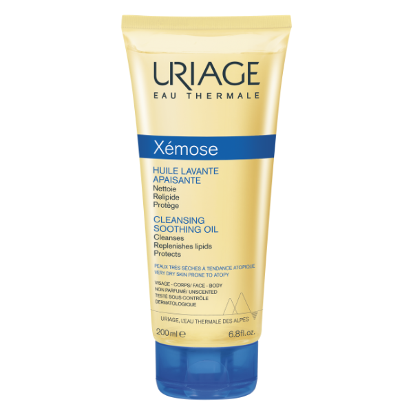 Uriage Xémose Cleansing Soothing Oil 200ml bottle front view