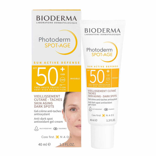 Bioderma Photoderm Spot-Age SPF50+ 40ml tube front view with white and blue packaging