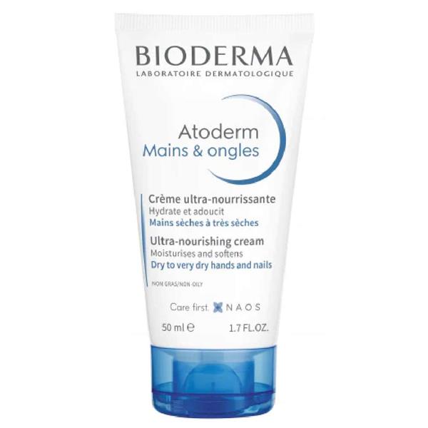 Bioderma Atoderm Ultra-Nourishing Hand Cream 50ml tube packaging front view