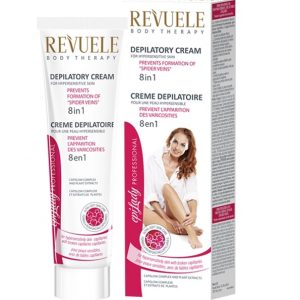 Revuele 8N1 Depilatory Cream 125ml tube packaging front view