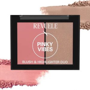 Revuele Blush and Highlighter Pinky Vibes 8g compact with mirrored lid