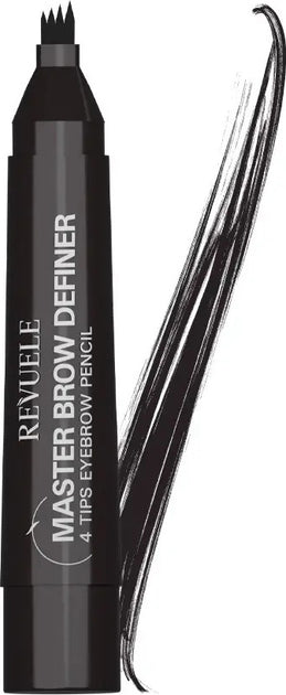 Revuele Master Brow Definer Eyebrow Pencil Dark 2.2Ml packaging front view