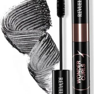 Revuele Wonder Curls Ultra Black mascara tube with curved wand, 10ml