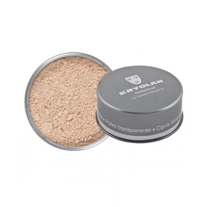 Kryolan Translucent Loose Powder TL 9 in a round jar with sifter, 60 g size