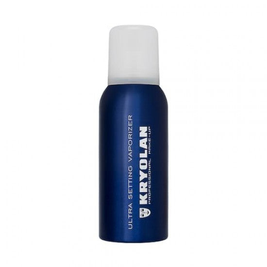 Kryolan Fixing Spray 100 ML bottle with fine mist nozzle against white background