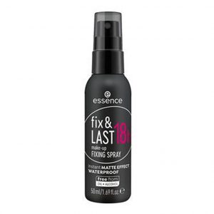 Essence Fix & Last 18H Make-Up Fixing Spray 50Ml bottle front view