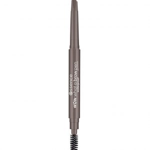 Essence Wow What A Brow Pen Waterproof 01 in black packaging with gold accents, 0.2G size