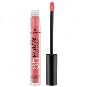 Essence 8h Matte Liquid Lipstick 09 Fiery Red tube with metallic cap and red stripe