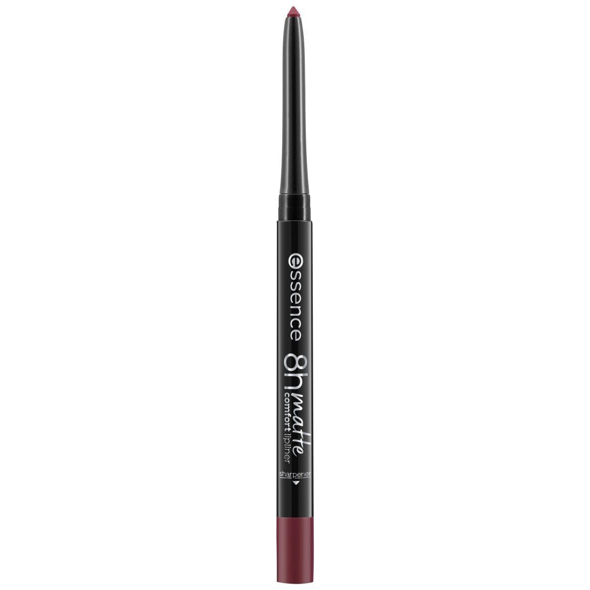 Essence 8h Matte Comfort Lipliner in shade 08, a long-lasting matte lip liner with creamy texture and precise tip