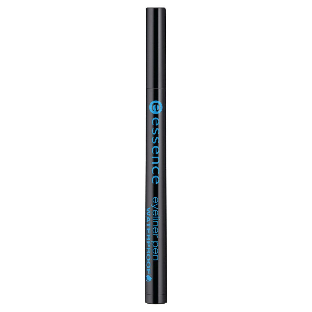 Essence waterproof eyeliner pen black 0.03 fl oz – sleek black packaging with silver cap