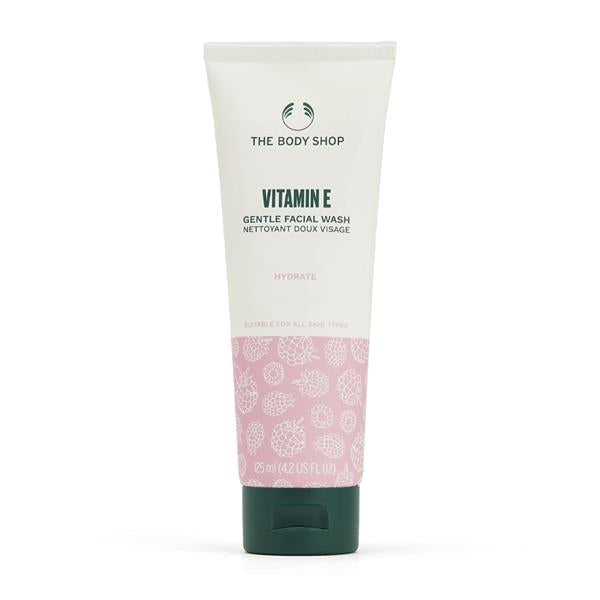The Body Shop Vitamin E Gentle Facial Wash 125ml front packaging