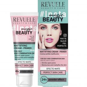 Revuele Insta Magic Beauty Mattifying Primer 50ml tube packaging on white background