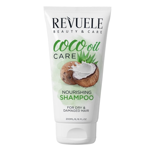 Revuele Coco Care Shampoo 200ml bottle front view with coconut-inspired label