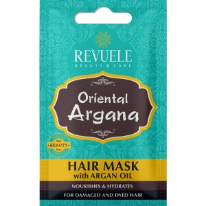 Revuele Hair Mask With Argan Oil 25Ml – front view of the packaging showing the product name and argan oil imagery