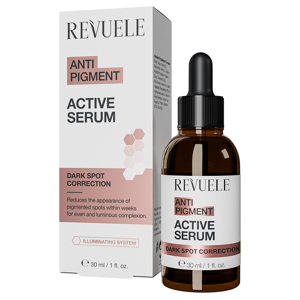 Revuele Anti Pigment Active Serum 30 ml bottle packaging front view