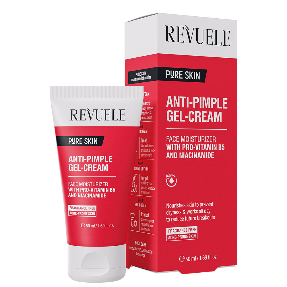 Revuele Anti-Pimple Gel-Cream 50 ml tube on white background