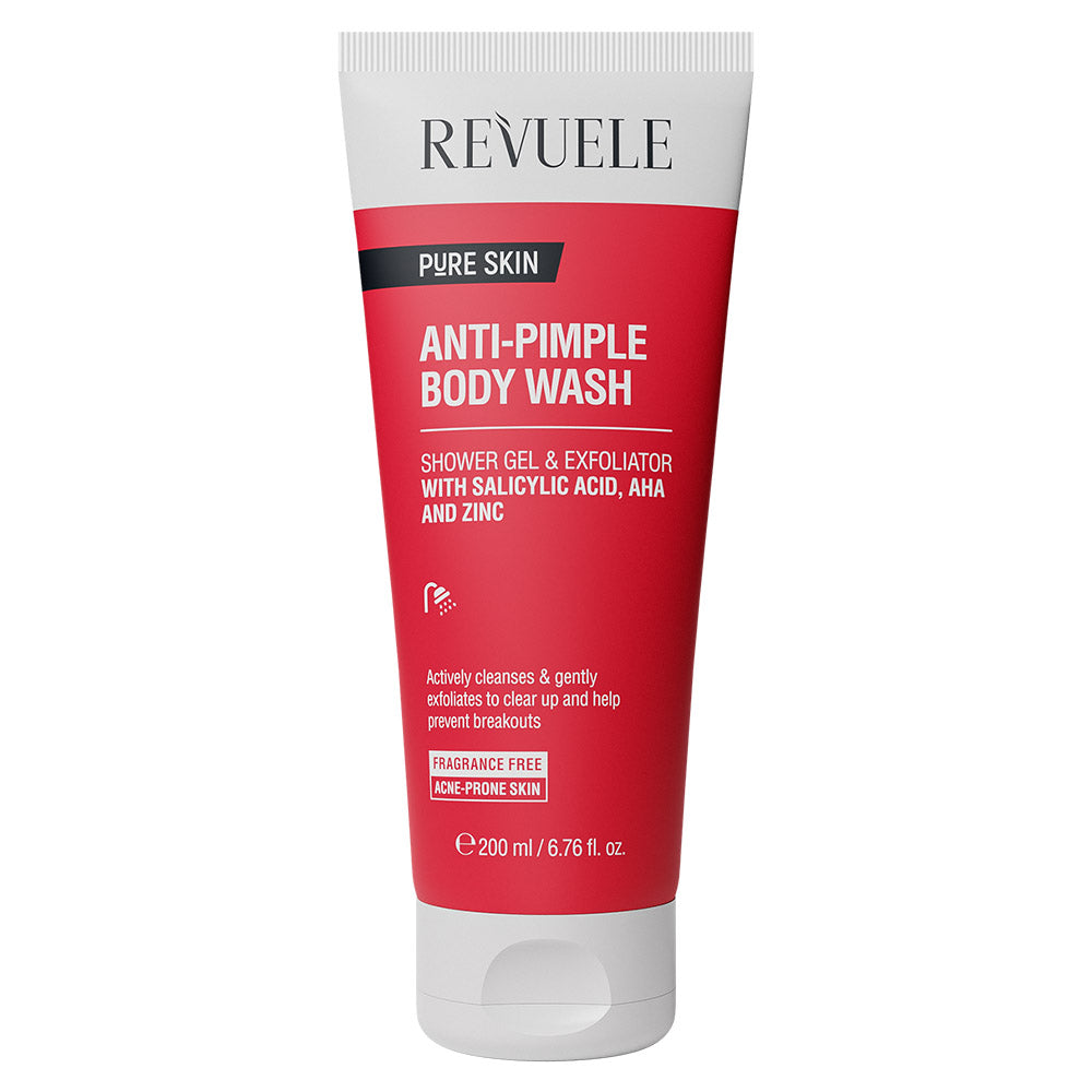 Revuele Anti-Pimple Body Wash 200 ml bottle front view
