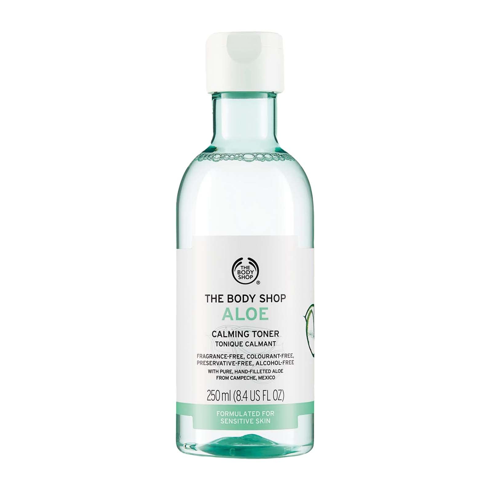 The Body Shop Aloe Calming Toner 250ml bottle front view