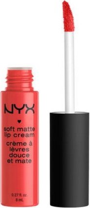 NYX Soft Matte Lip Cream in shade NO.33MANILLE with doe-foot applicator and glossy black tube