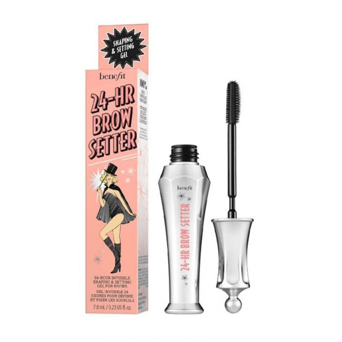 Benefit 24 Hour Brow Setter clear gel tube with dual-ended wand, 7ml size