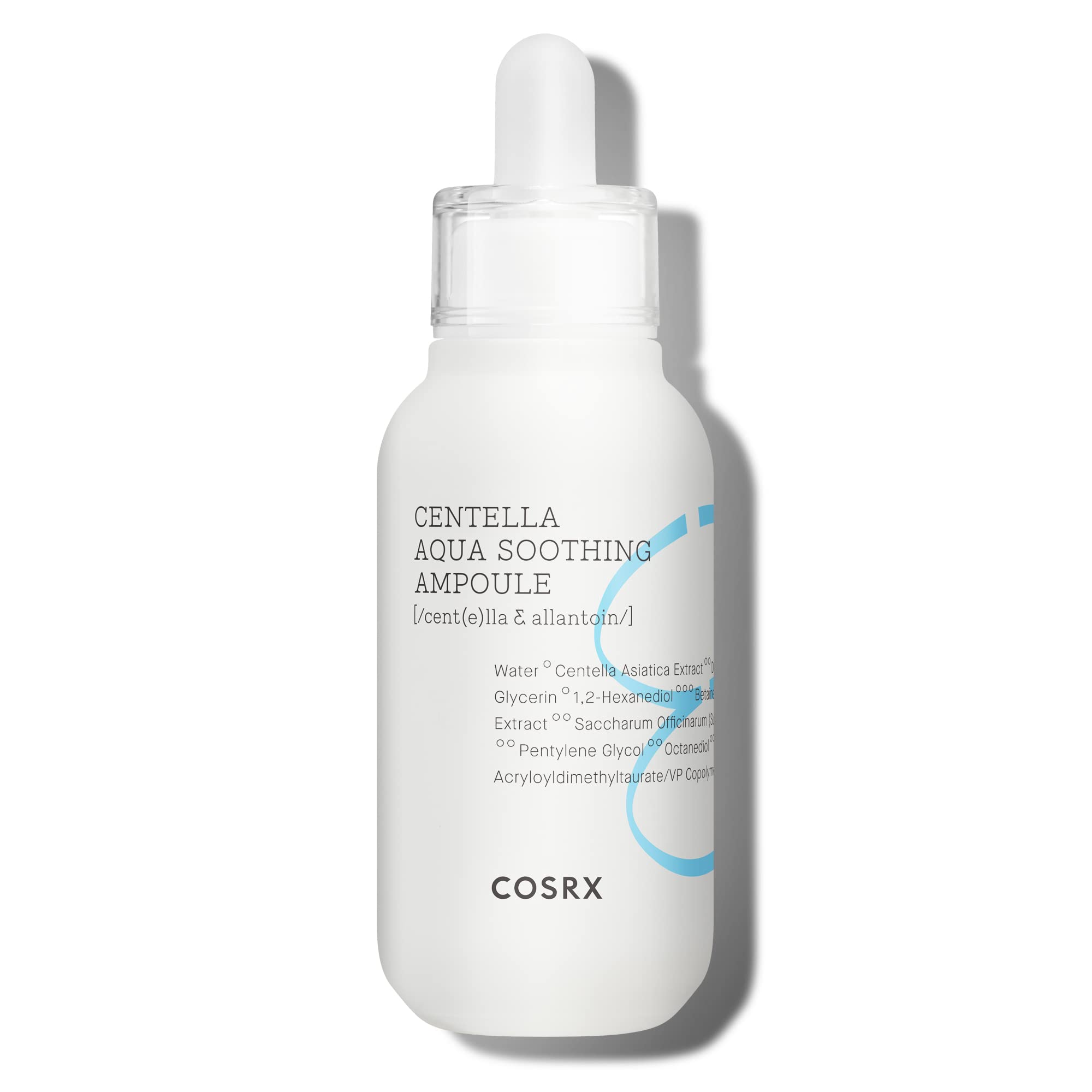 Cosrx Centella Aqua Soothing Ampoule 40ml – transparent bottle with pale green liquid