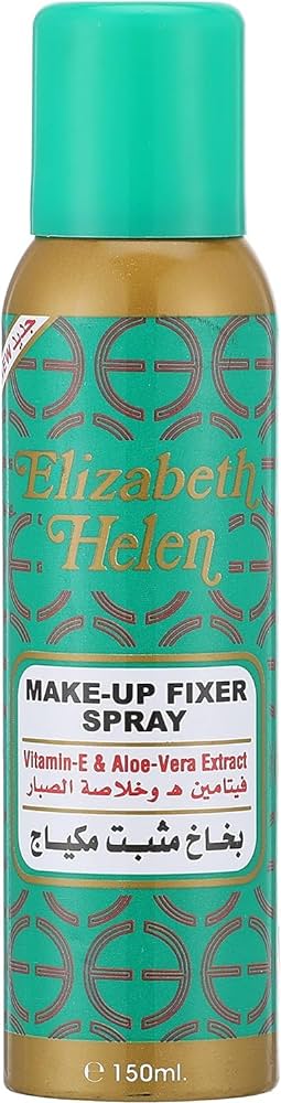 Elizabeth Helen Make up Fixer Spray 150ml bottle with fine mist nozzle on neutral background