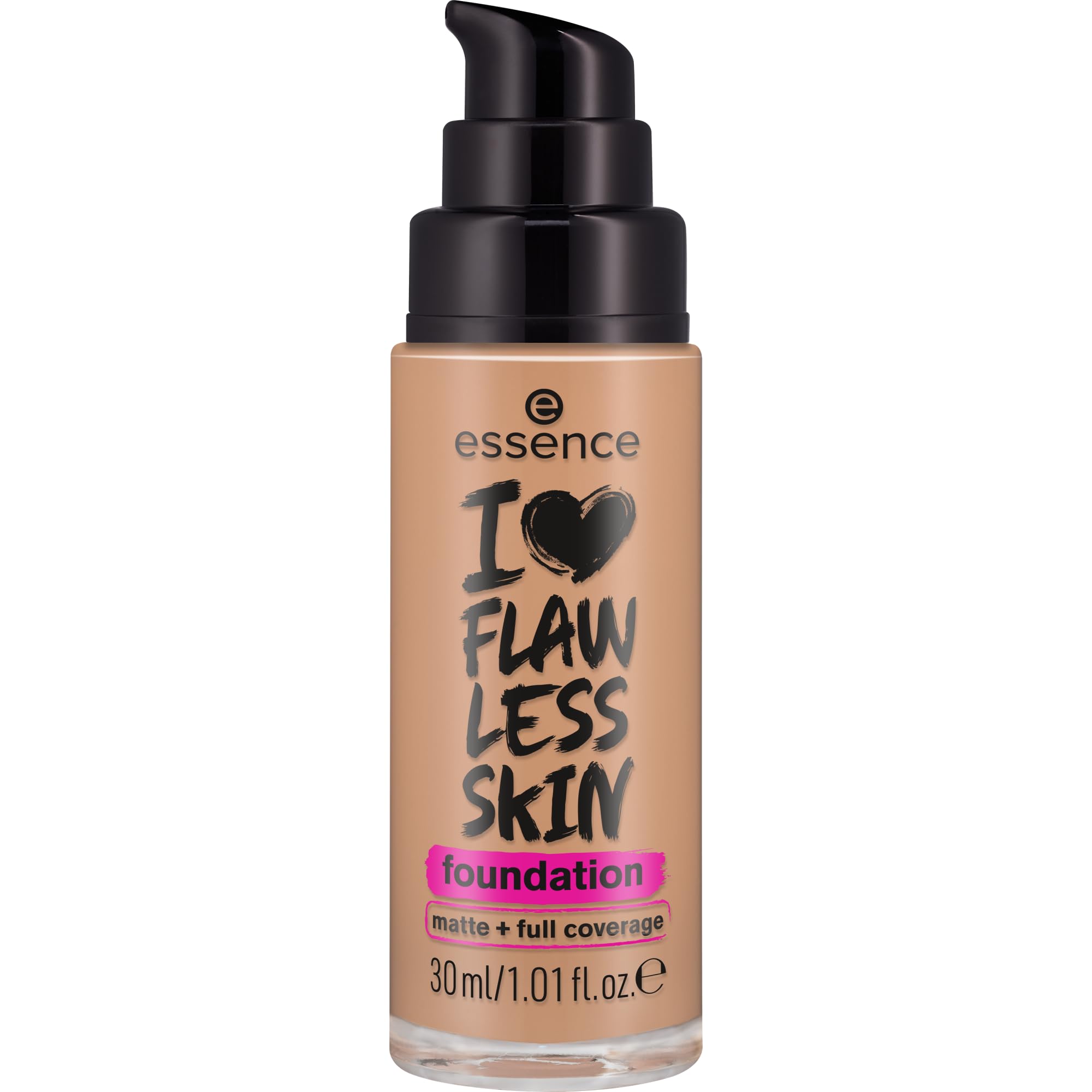 essence I LOVE FLAWLESS SKIN foundation 70 Light Sand bottle front view