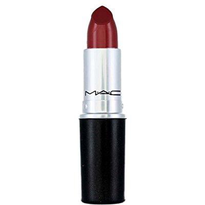 MAC Powder Kiss Lipstick Dare You No. 207 in bullet form, showing the deep berry shade and matte finish