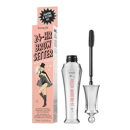 Benefit 24 HR Brow Setter Gel mini 3.5ml clear packaging with white cap and dual-ended wand
