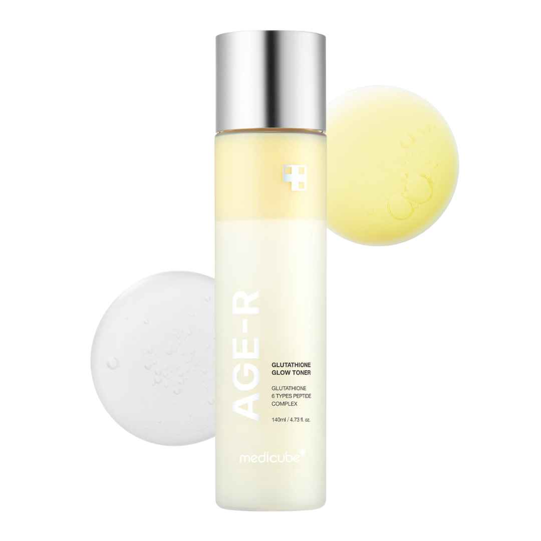 AGE-R Glutathione Glow Milk Toner 140ml bottle front view