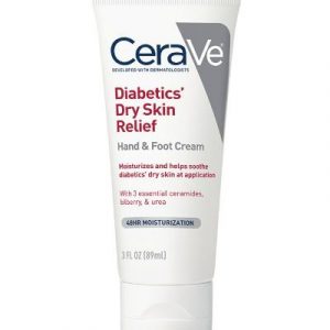 CeraVe Diabetics Dry Skin Relief Moisturizing Cream 236ml jar on white background