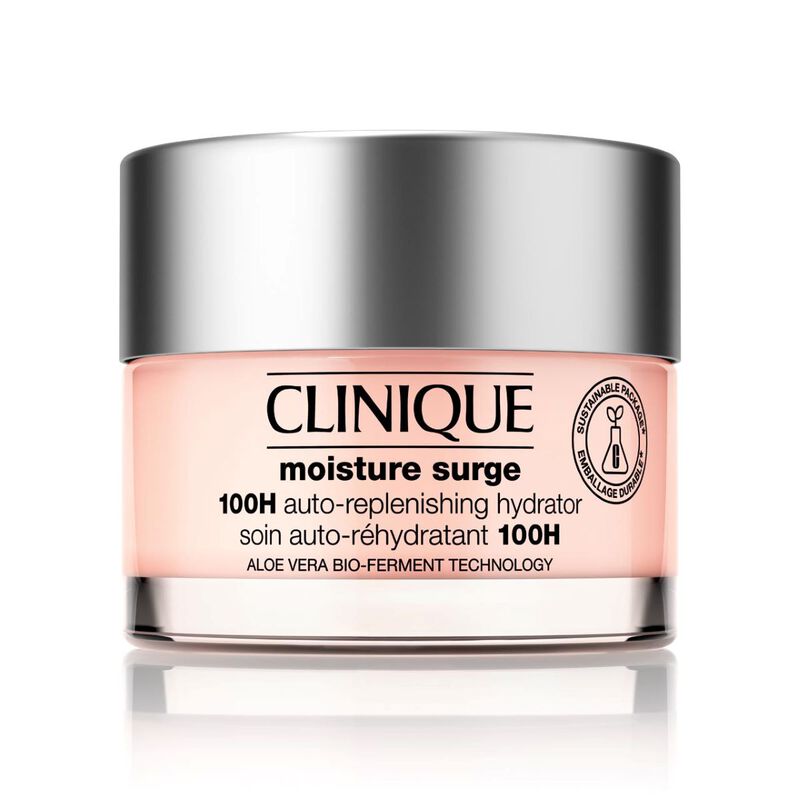 Clinique Moisture Surge 100-Hour Auto-Replenishing Hydrator 75ML jar on white background