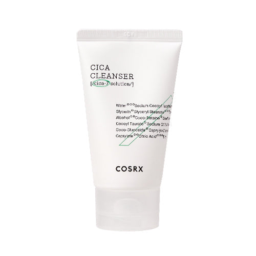 Cosrx Pure Fit Cica Cleanser 50ml tube front view with green and white packaging