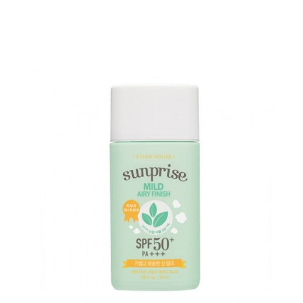 ETUDE HOUSE Sunprise Mild Airy Finish Sun Milk SPF50+ 55ML bottle packaging front view